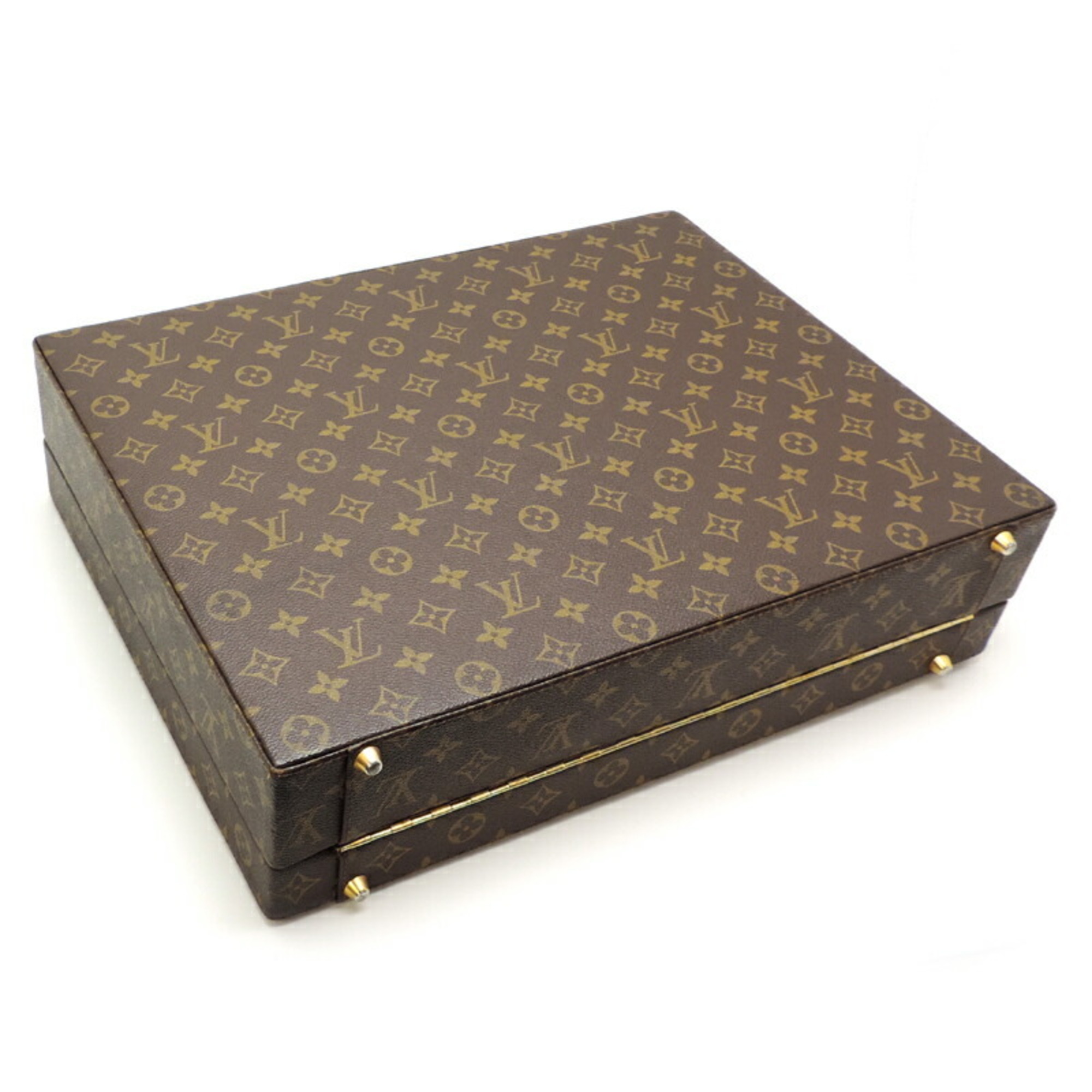 Louis Vuitton Crusher Women's and Men's Trunk M53122 Monogram Ebene (Brown)