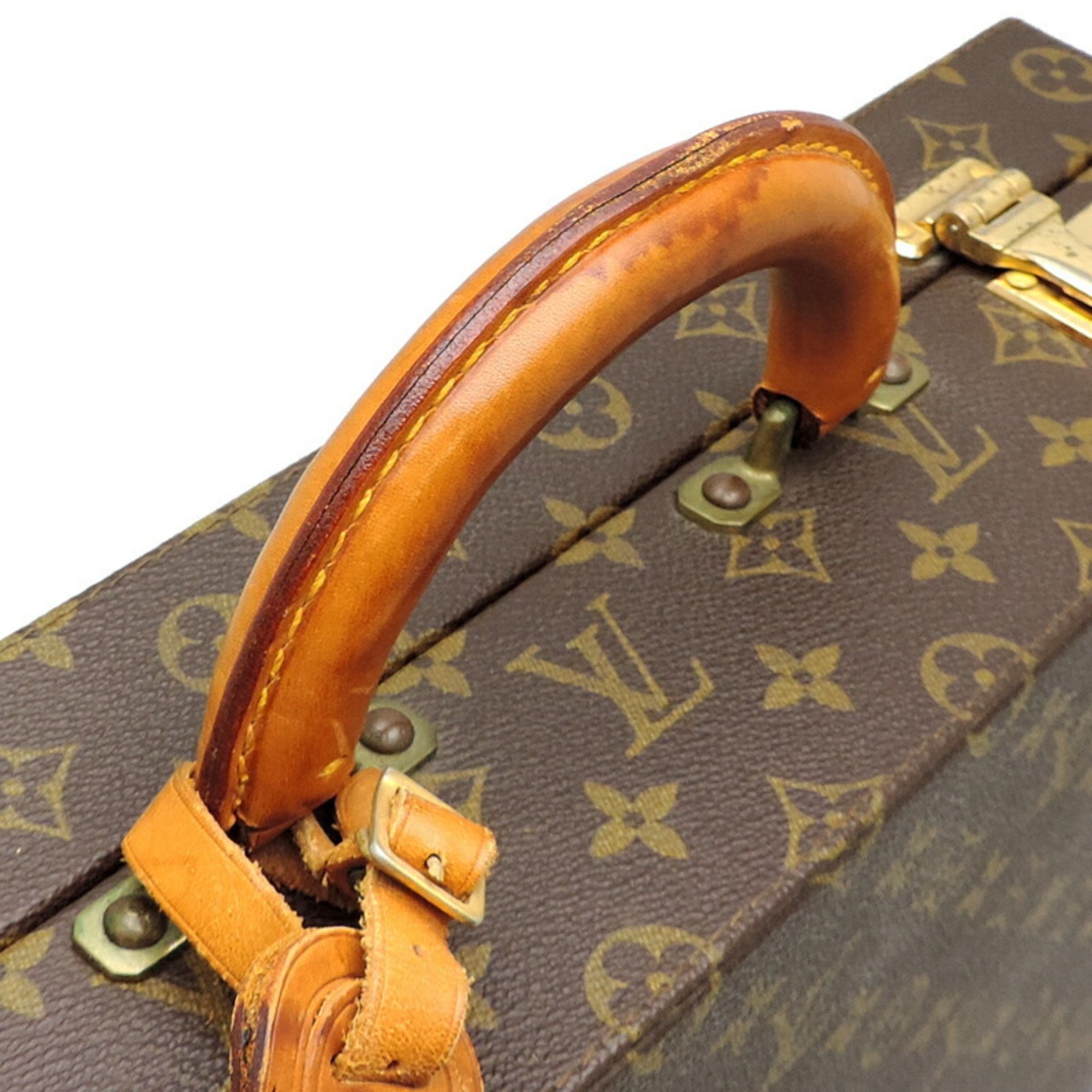 Louis Vuitton Crusher Women's and Men's Trunk M53122 Monogram Ebene (Brown)