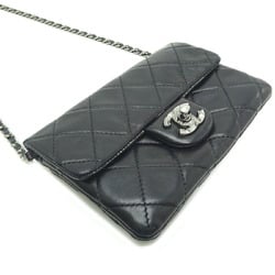 Chanel Matelasse Chain Shoulder Women's Bag Lambskin Black