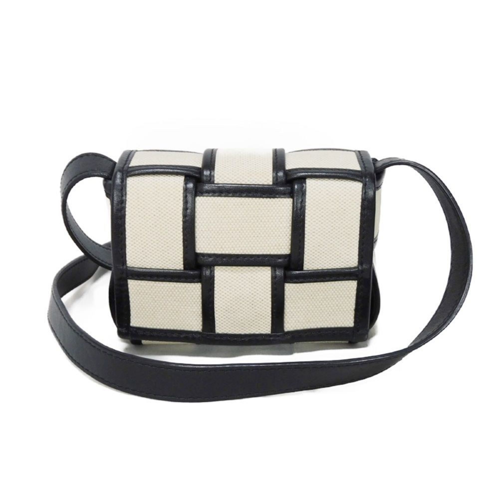 BOTTEGA VENETA Shoulder Bag Candy Cassette Canvas Natural RFID Maxi Intrecciato 714618 VMBN3 9811 Men's and Women's Bags