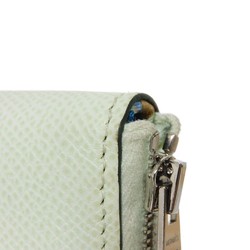 Hermes HERMES Coin Case Azap Compact Silk In Pastel Light Green Henliberte Veau Epsom Vert Fizz U Stamp Women's