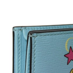 Gucci GUCCI Bi-fold wallet Bananya Compact Banana Unicorn Star Pastel Blue 701009 Women's