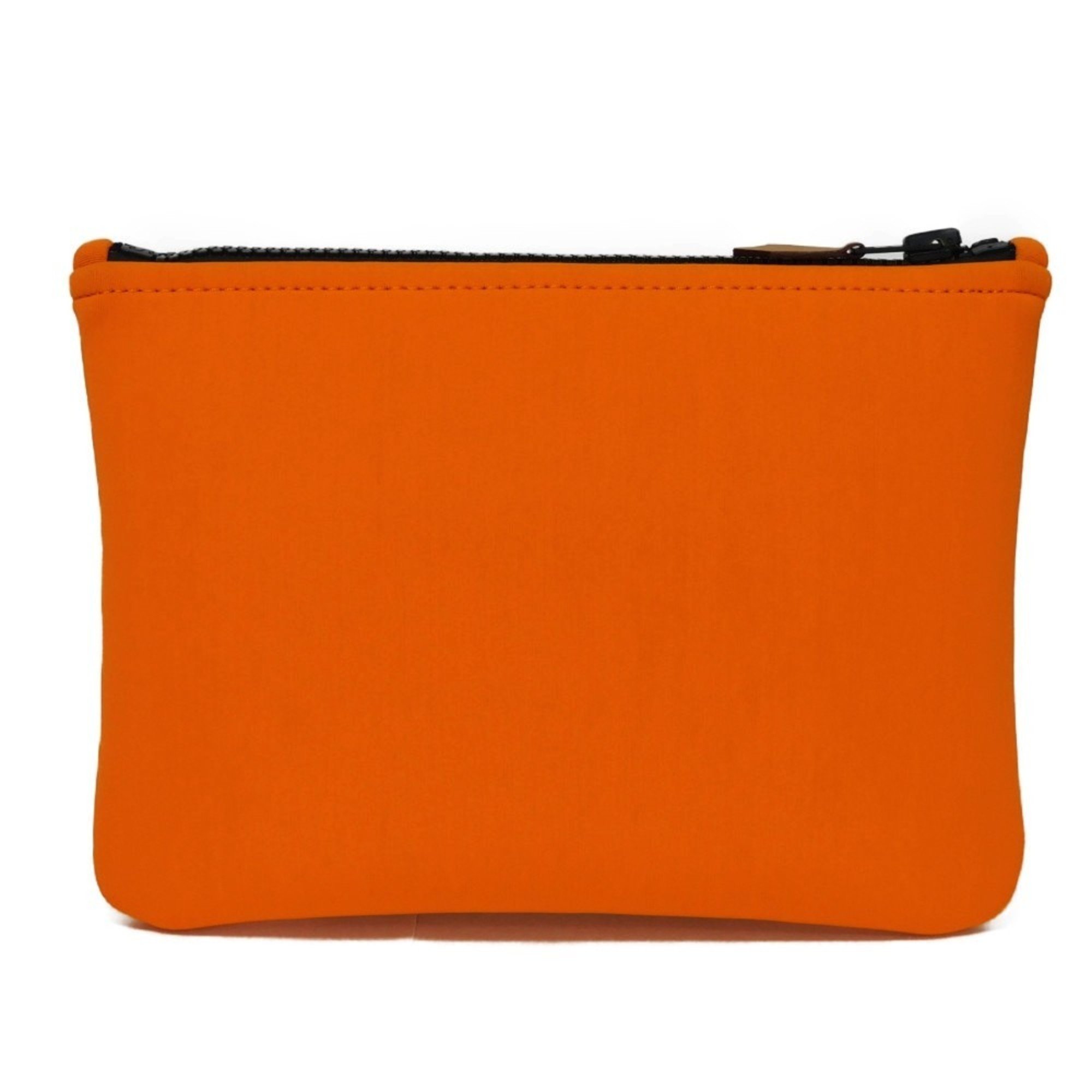 Hermes HERMES Clutch Bag Neoban Thalassa PM Current Model Embossed Boat Pouch Pierre Perron Orange Men's Women's