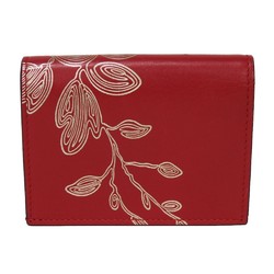 GUCCI Bi-fold wallet Chinese Year Compact Wallet Calfskin Hibiscus Red 465859 CWD9N 9863 Men's Women's