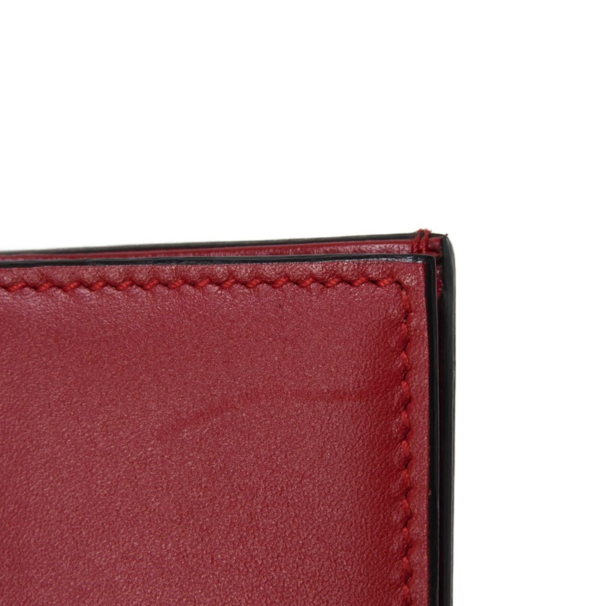 GUCCI Bi-fold wallet Chinese Year Compact Wallet Calfskin Hibiscus Red 465859 CWD9N 9863 Men's Women's