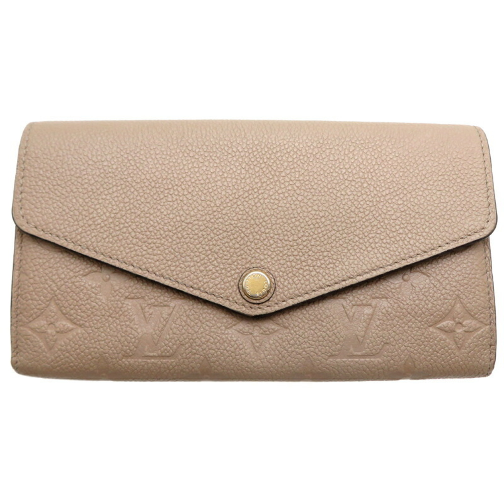 Louis Vuitton Portefeuille Sarah Ladies Long Wallet M68708 Monogram Empreinte Tourterelle