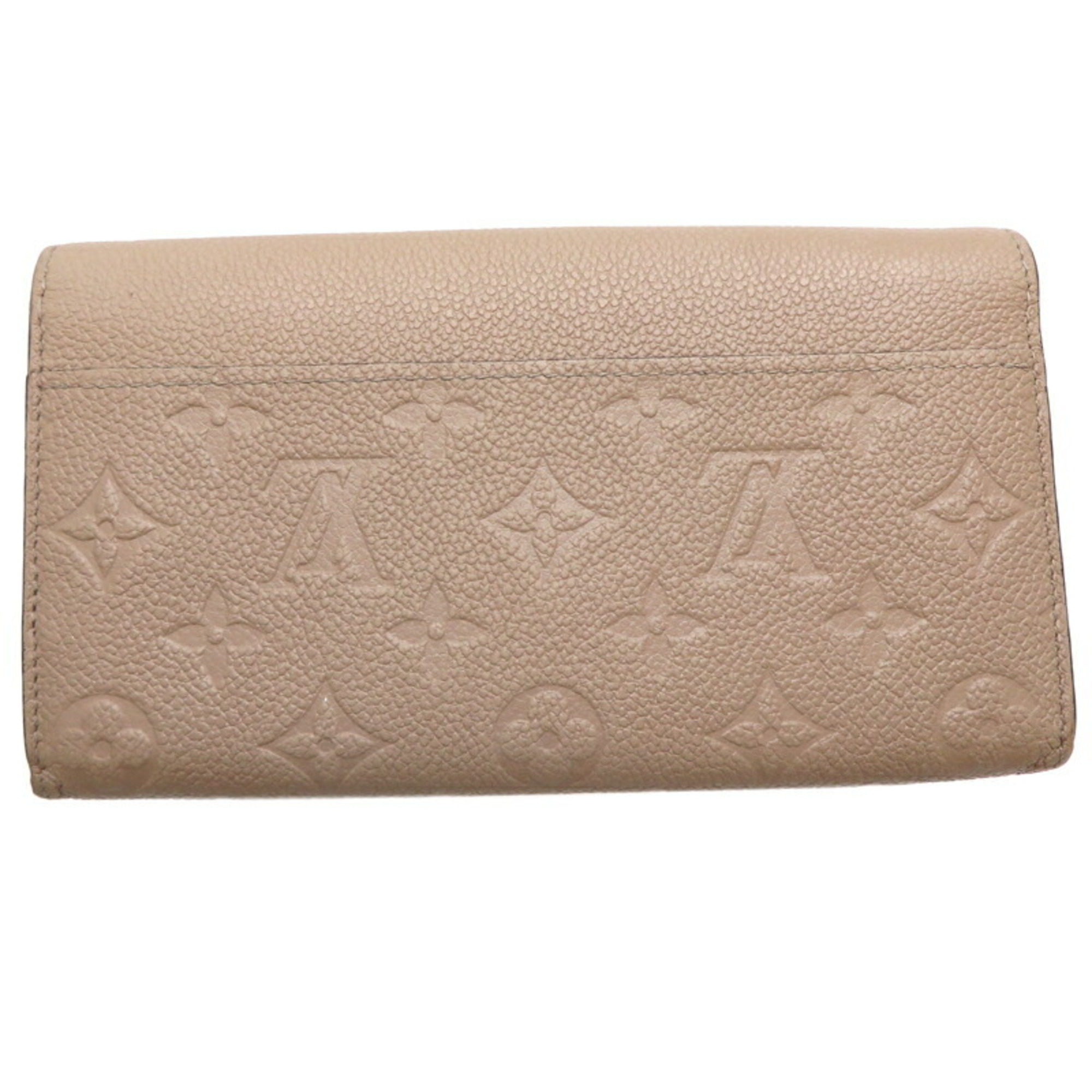 Louis Vuitton Portefeuille Sarah Ladies Long Wallet M68708 Monogram Empreinte Tourterelle