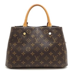 Louis Vuitton Montaigne BB Women's Handbag M41055 Monogram Ebene (Brown)