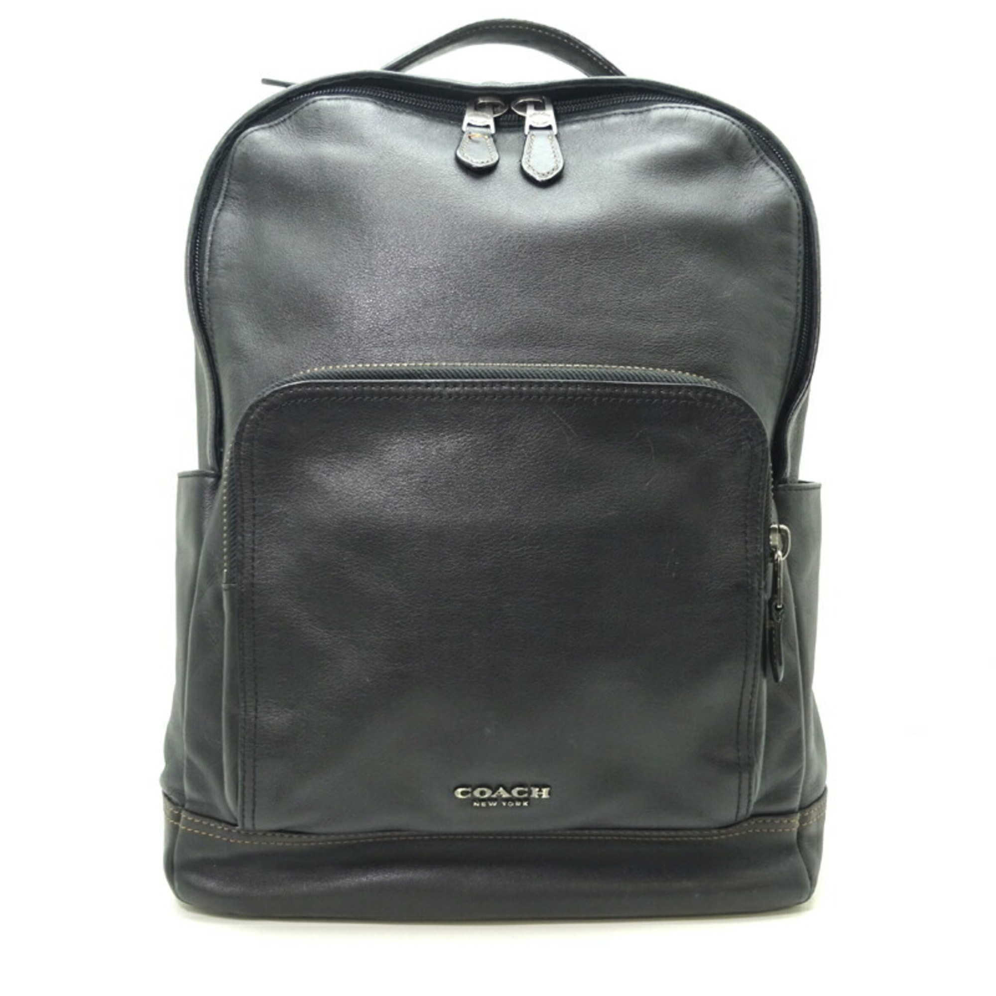 Coach Women's and Men's Backpack/Daypack F37899 Leather Black