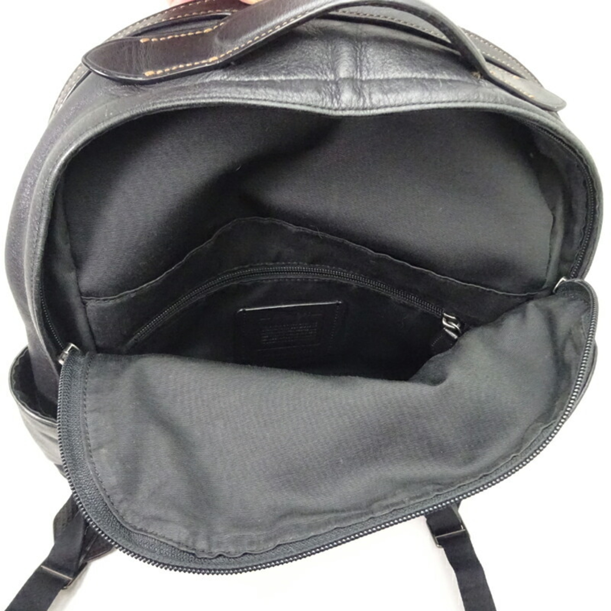 Coach Women's and Men's Backpack/Daypack F37899 Leather Black