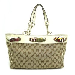 Gucci Women's Tote Bag 162879 Canvas Beige