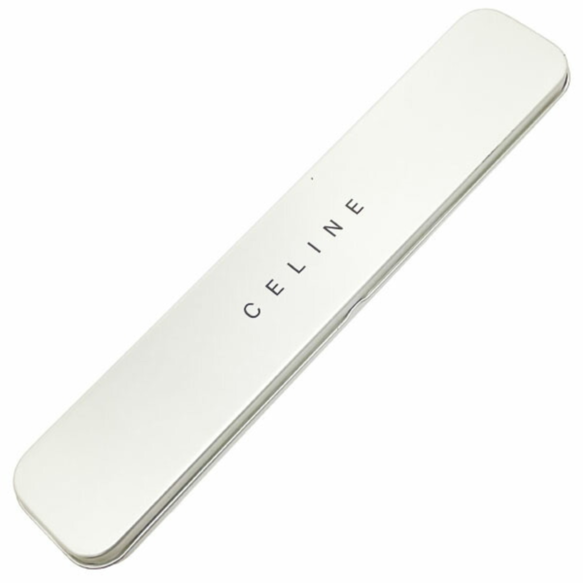 Celine Folding Fan Macadam Uchiwa Ivory White Charcoal Gray 116-5005-A CELINE AA-12927