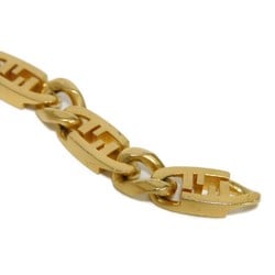 FENDI Bracelet Orlock Chain Zucca GP Matte S FF Plated Gold 7AJ556 B08 F1HRI Men's