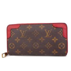 Louis Vuitton Long Wallet Monogram Zippy Retiro M61854 Cerise Men's Women's