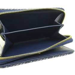 Louis Vuitton Portefeuille Lou Women's Bi-fold Wallet M82525 Lambskin Navy