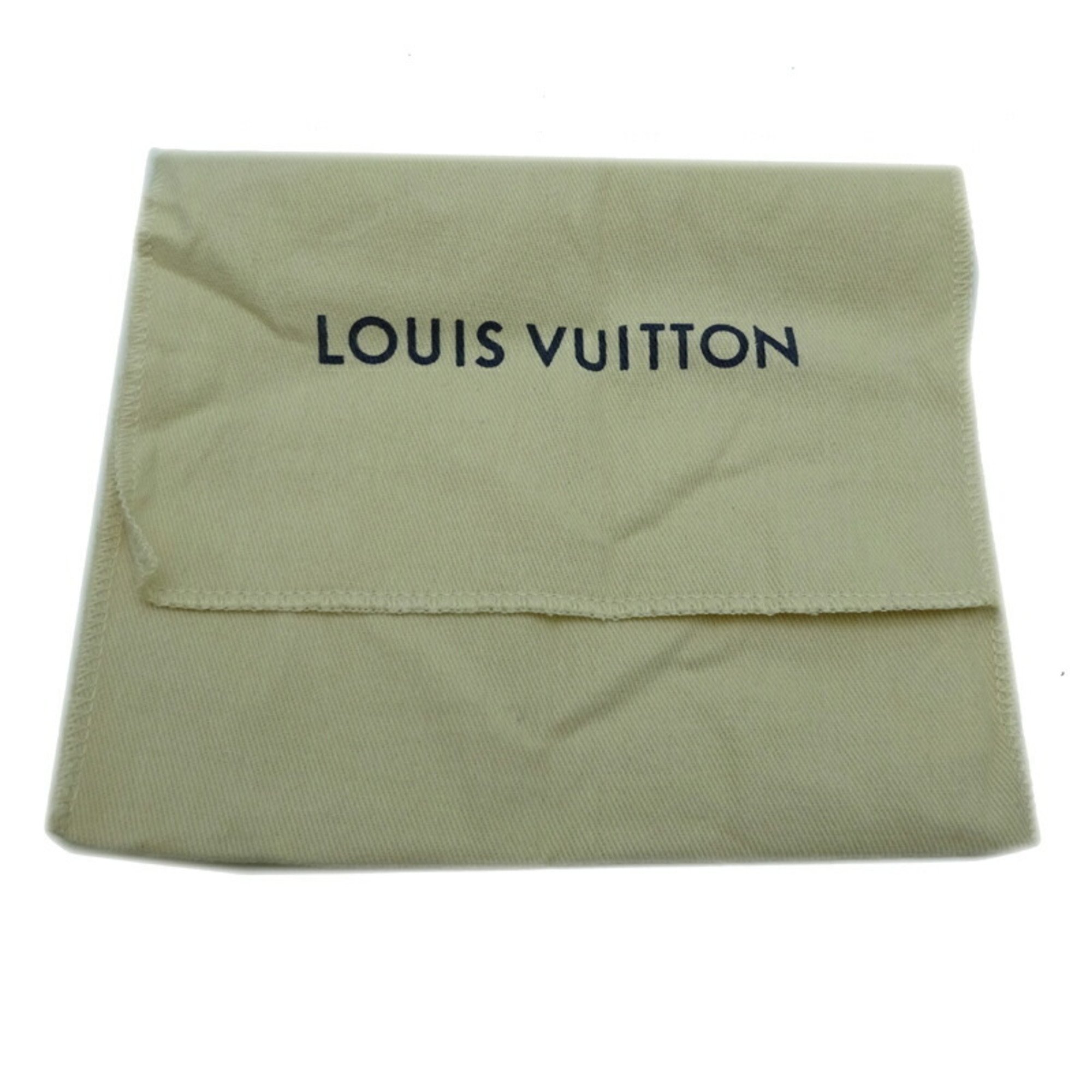 Louis Vuitton Portefeuille Lou Women's Bi-fold Wallet M82525 Lambskin Navy