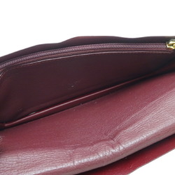 Cartier Must Line Bi-fold Wallet Women's Long CRL3001362 Leather Bordeaux