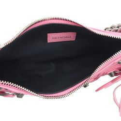 Balenciaga Le Cagole XS Chain Shoulder Women's Bag 712813 Arena Lambskin Pink