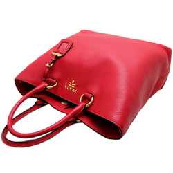 Prada 2Way Women's Tote Bag 1BG865 Calf Red