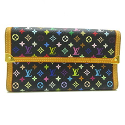 Louis Vuitton Portefeuille International Women's Long Wallet M92658() Monogram Multicolor Noir (Black)