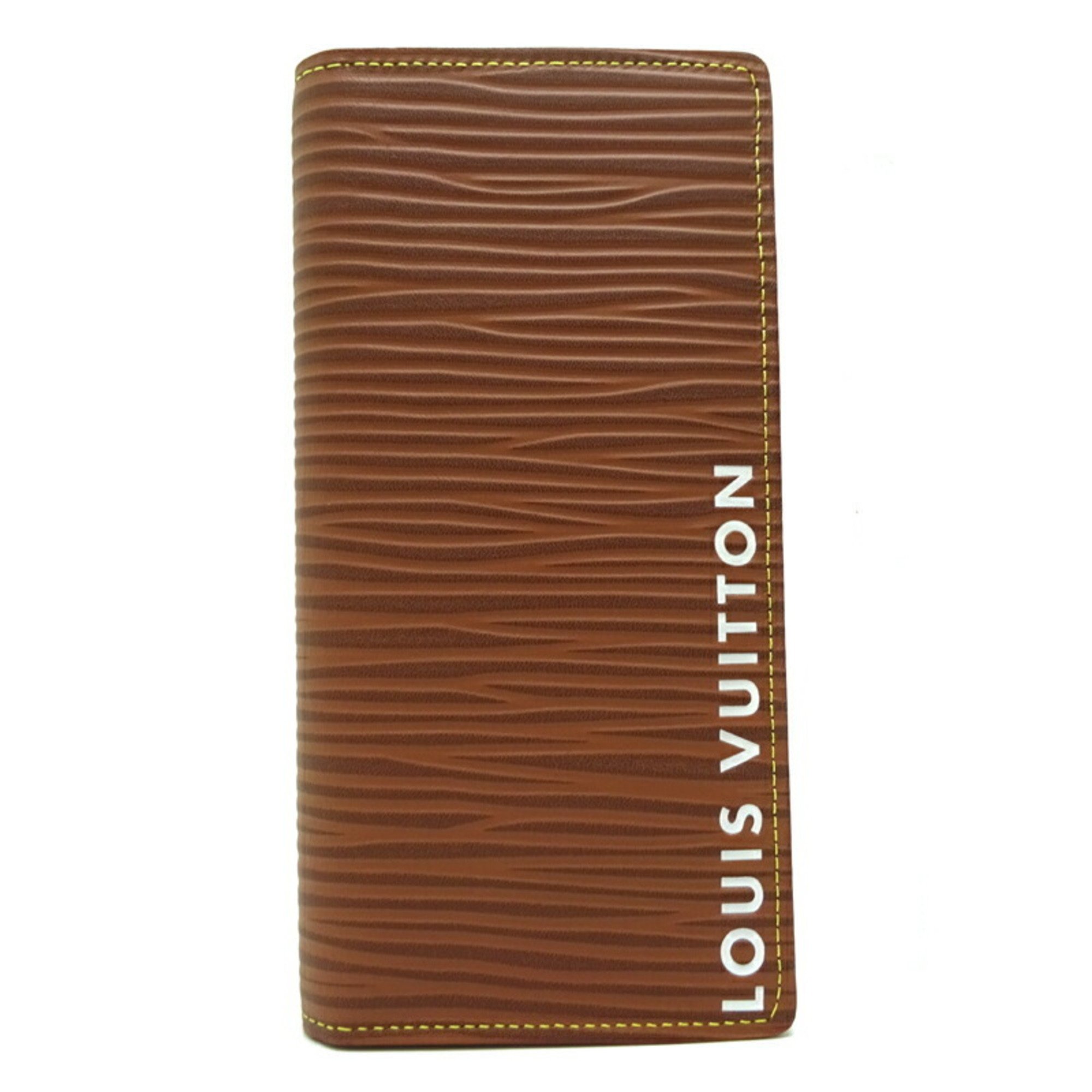 Louis Vuitton P.F. Brazza NM Women's and Men's Bi-fold Wallet M82631 Epi Brown