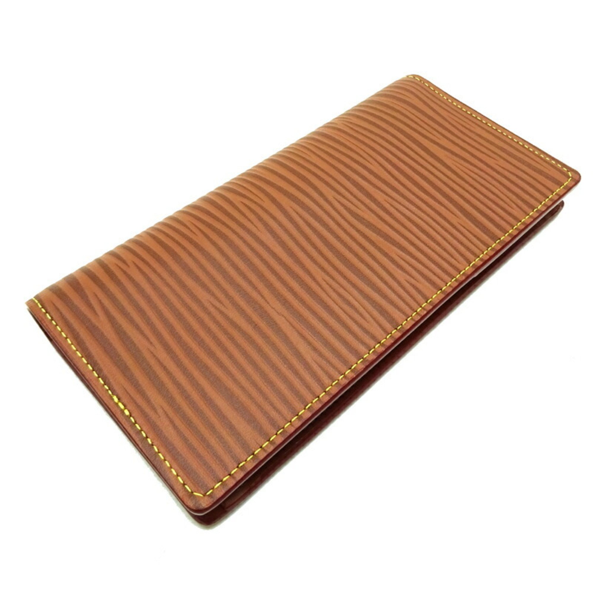 Louis Vuitton P.F. Brazza NM Women's and Men's Bi-fold Wallet M82631 Epi Brown