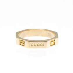 Gucci Octagonal Ring Pink Gold (18K) Fashion No Stone Band Ring Pink Gold