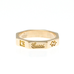 Gucci Octagonal Ring Pink Gold (18K) Fashion No Stone Band Ring Pink Gold