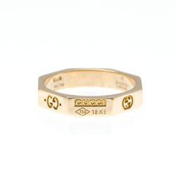 Gucci Octagonal Ring Pink Gold (18K) Fashion No Stone Band Ring Pink Gold