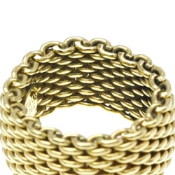 Tiffany Somerset Mesh Ring Yellow Gold (18K) Fashion No Stone Band Ring Gold