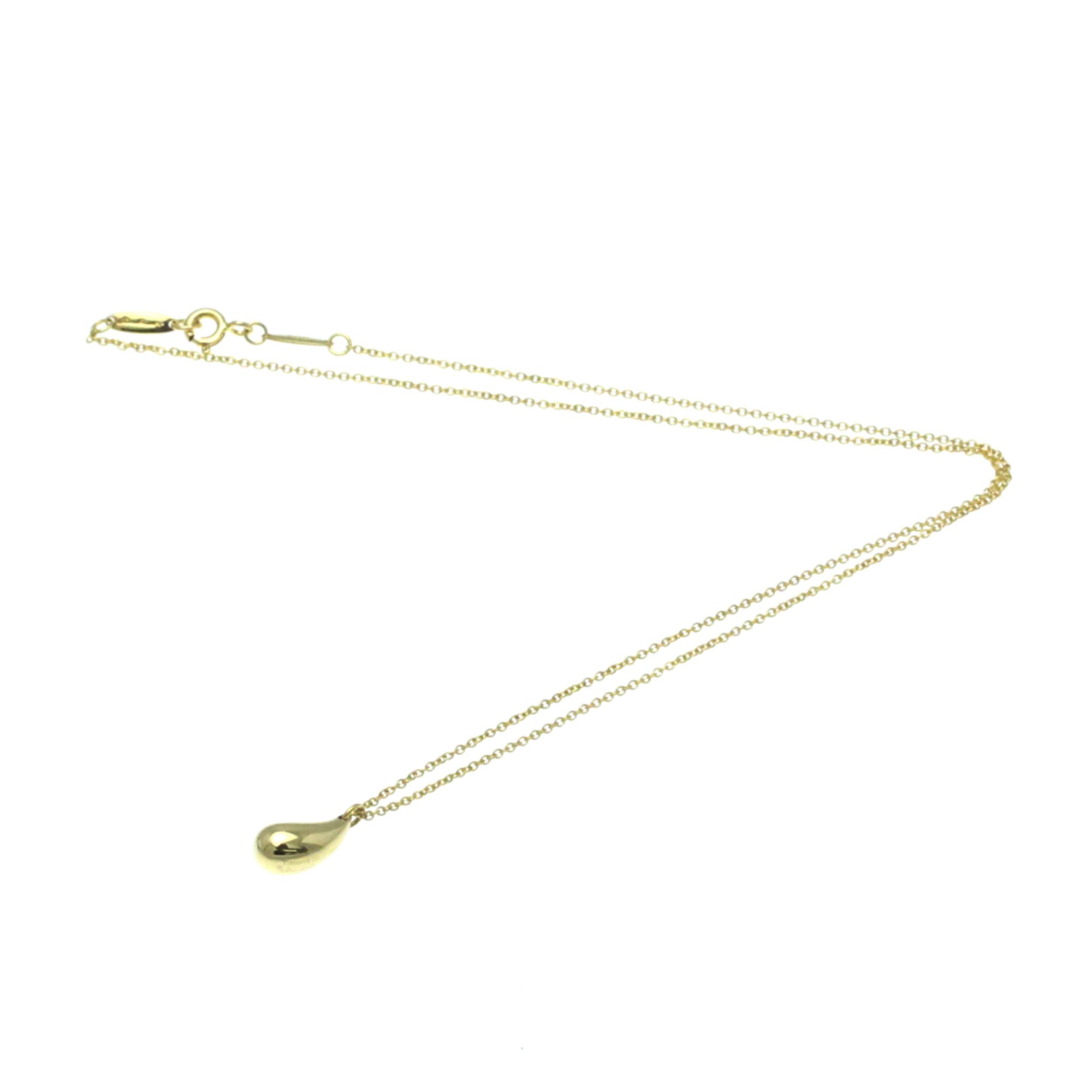 Tiffany Teardrop Yellow Gold (18K) No Stone Men,Women Fashion Pendant Necklace (Gold)