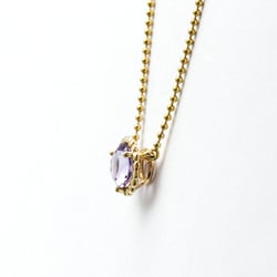 Tiffany Amethyst Necklace Yellow Gold (18K) Amethyst Men,Women Fashion Pendant Necklace (Gold)