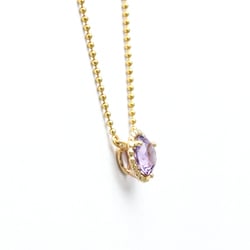 Tiffany Amethyst Necklace Yellow Gold (18K) Amethyst Men,Women Fashion Pendant Necklace (Gold)