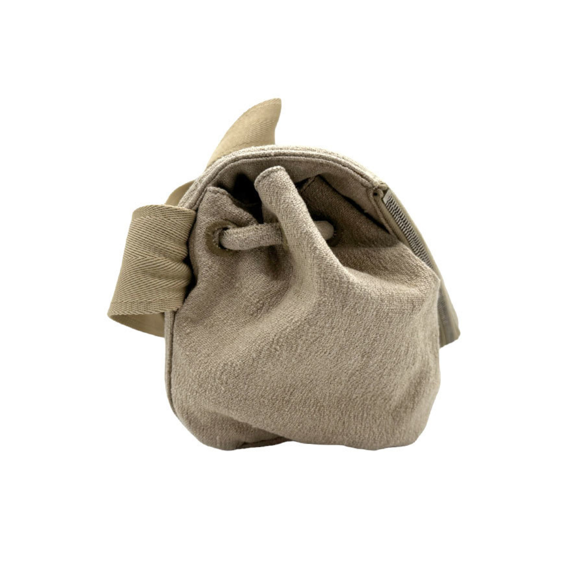 BOTTEGA VENETA shoulder bag, beak canvas, beige, for men and women, z1875