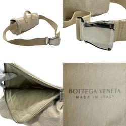 BOTTEGA VENETA shoulder bag, beak canvas, beige, for men and women, z1875