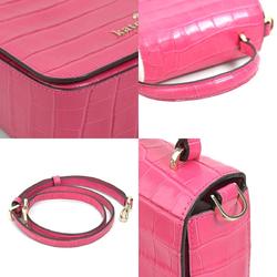 Kate Spade shoulder bag in embossed leather, pink, for women, r10090i