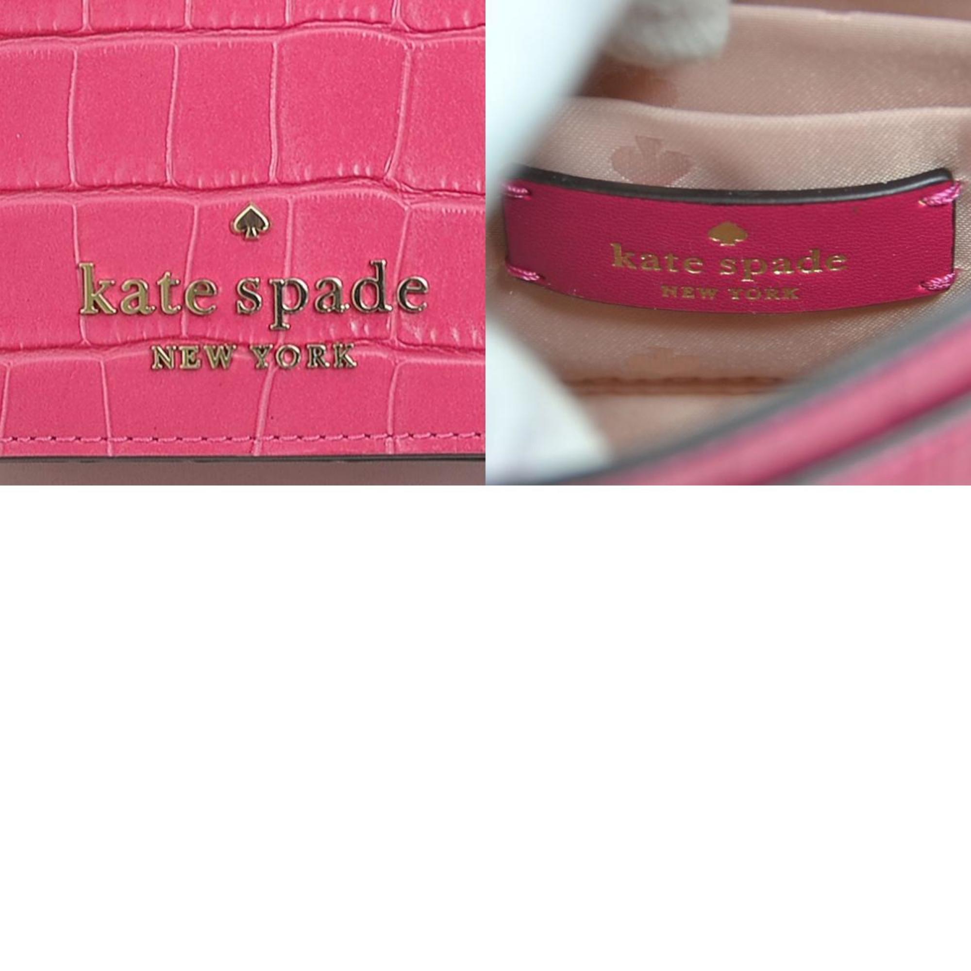 Kate Spade shoulder bag in embossed leather, pink, for women, r10090i