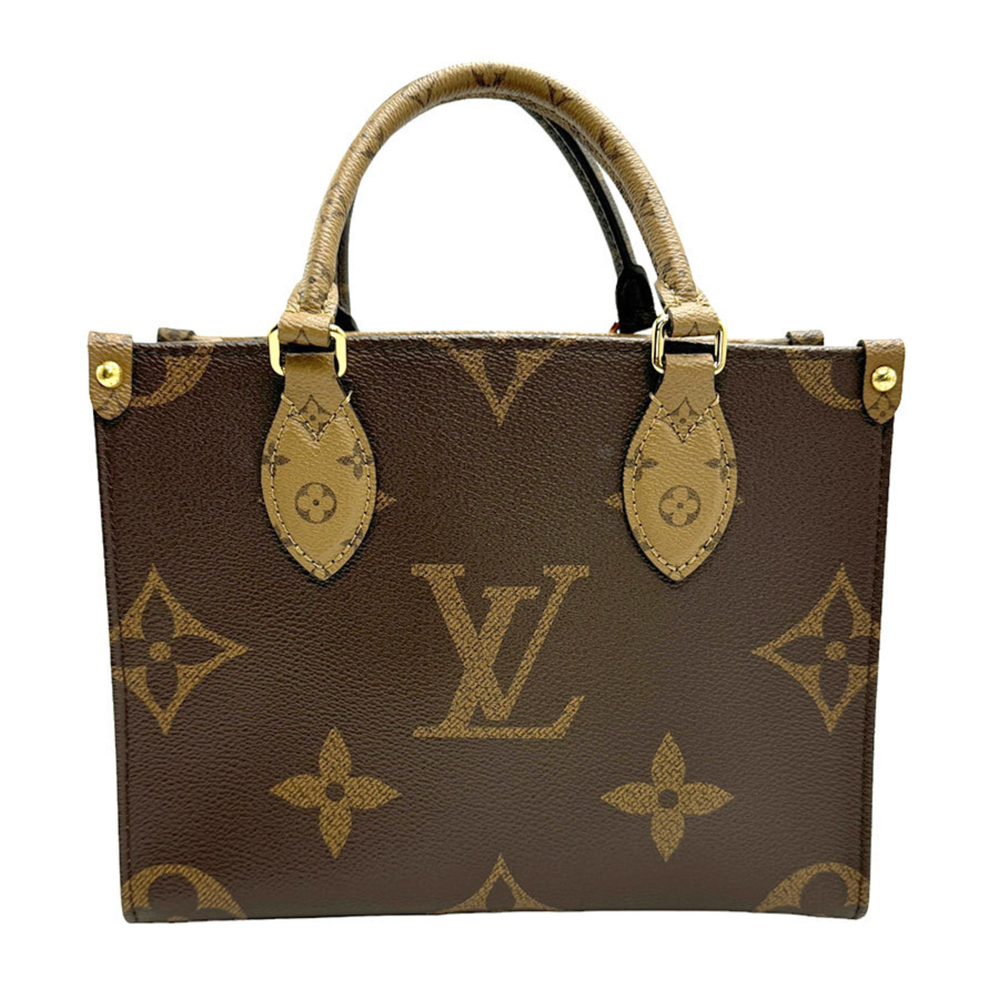 Louis Vuitton LOUIS VUITTON Handbag Monogram Giant Reverse On the Go PM Brown Men's Women's M46373 n0134