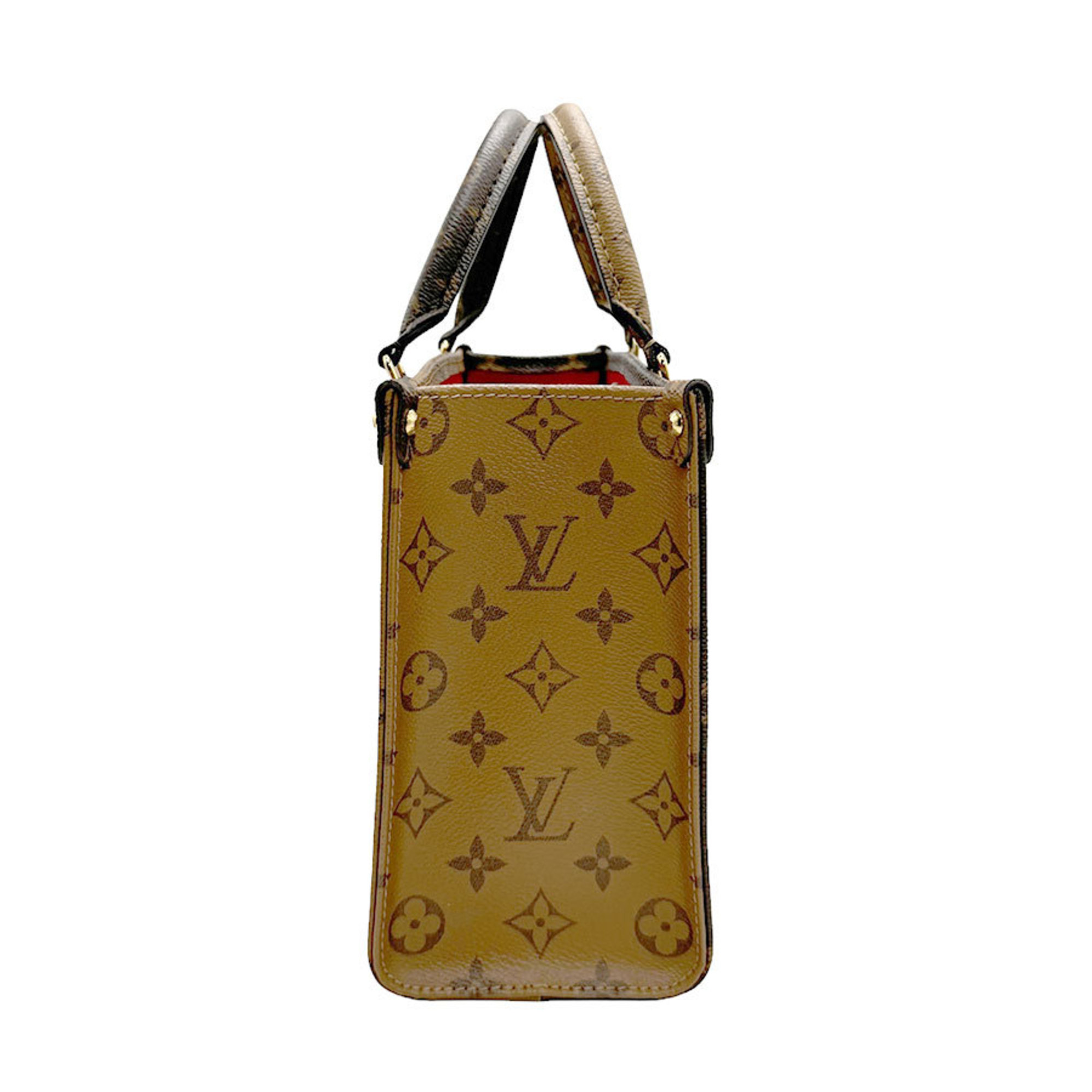 Louis Vuitton LOUIS VUITTON Handbag Monogram Giant Reverse On the Go PM Brown Men's Women's M46373 n0134