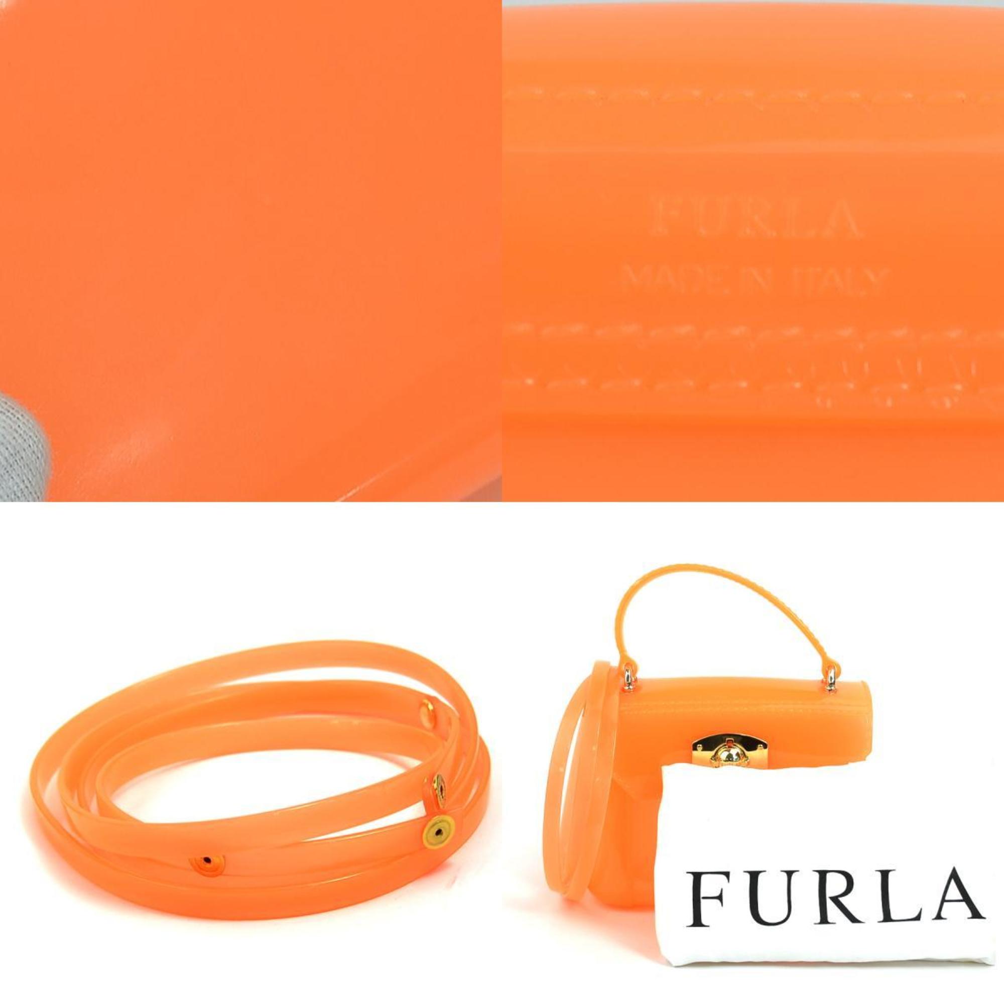 Furla handbag shoulder bag candy orange ladies r10088k