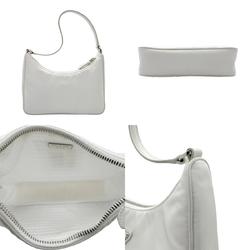 PRADA handbag nylon white ladies 1NE204 z1901