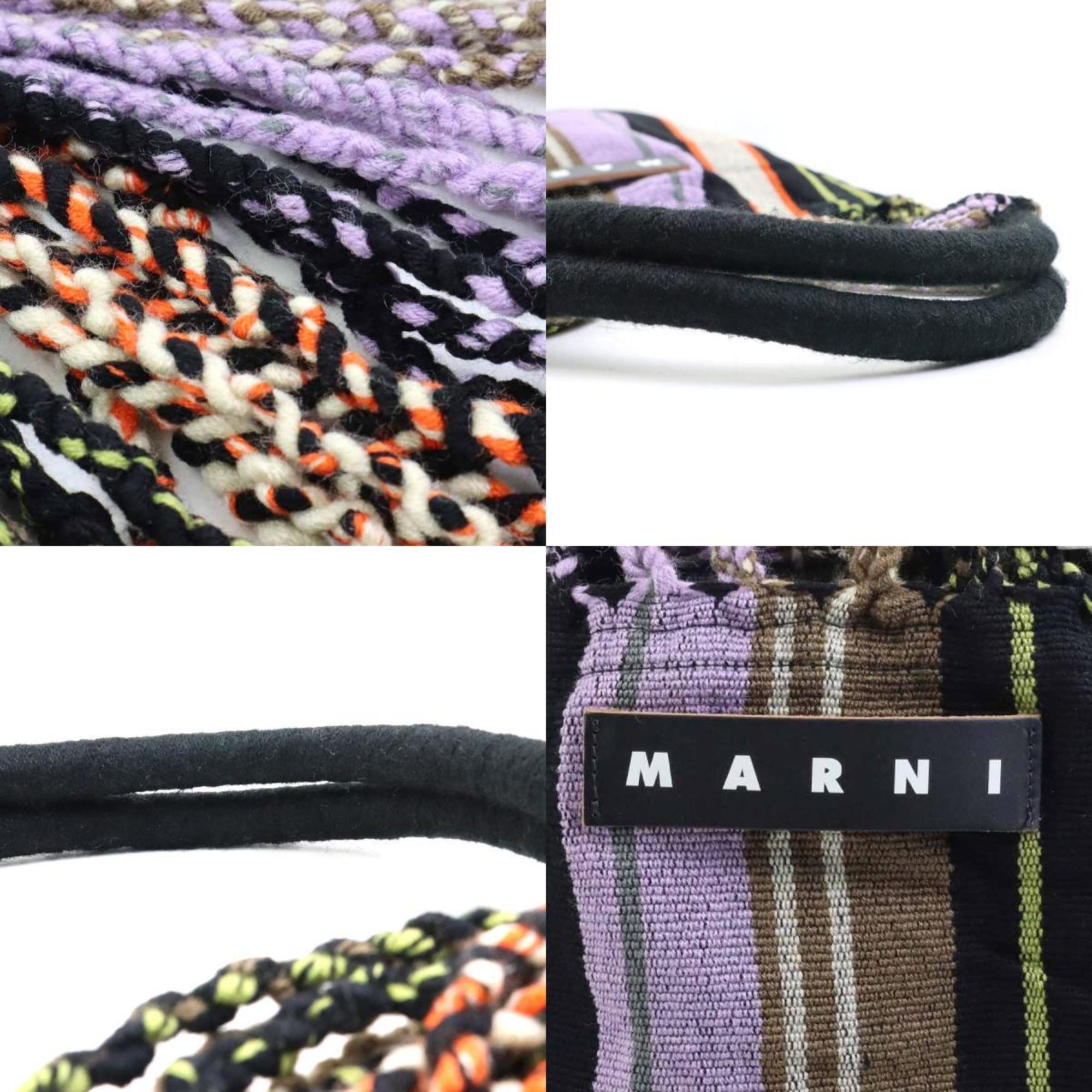 MARNI Flower Cafe Hammock Handbag Polyester Multicolor Women's r10081g