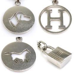 Hermes HERMES Charm Bulllock Amulet 4 Metal Silver Men's Women's e58928a