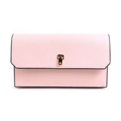 Valextra Long Wallet Leather Pink Women's r10097m