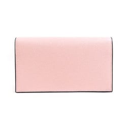 Valextra Long Wallet Leather Pink Women's r10097m