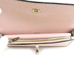 Valextra Long Wallet Leather Pink Women's r10097m