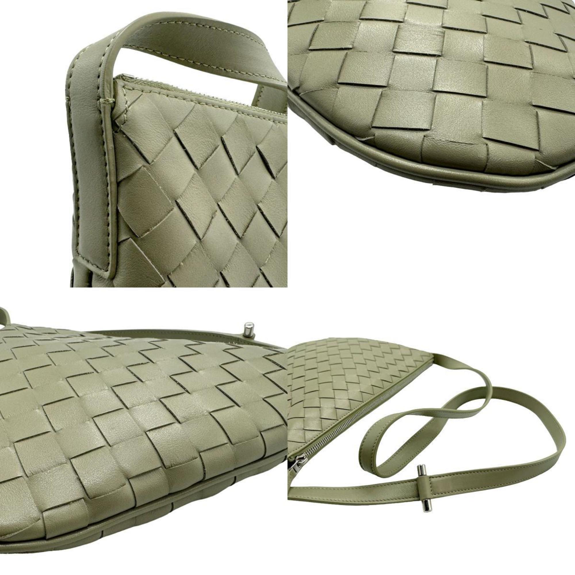 BOTTEGA VENETA Shoulder Bag Intrecciato Leather Green Women's z1895