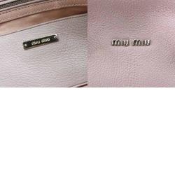 Miu Miu Miu handbag shoulder bag leather pink ladies r10082f