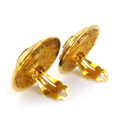 CHANEL Coco Mark Metal Gold Earrings for Women e58908a