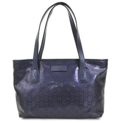 GUCCI Shoulder Bag Tote GG Imprime Leather Purple Navy Women's 211138 e58914a